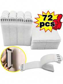 24/36/72pcs, No Drilling Required Hanging Picture Strip - Double-Sided Removable Wall Hooks, Suitable For Picture Frames And Artworks, Waterproof Paste Installation Label Kitchen Items Kitchen Accessories Kitchen Kitchen Tools