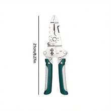 Stainless Steel Multi-Function Wire Stripper, Foldable Design, Suitable For Electrical, Piping, Crimping, Cutting And Twisting, Durable Metal Tool, Versatile Use