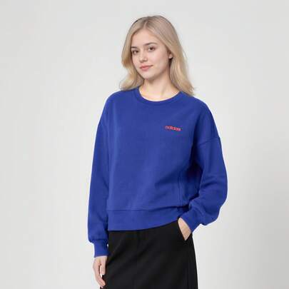 Adidas 阿迪達斯女裝時尚圓領休閒運動衛衣