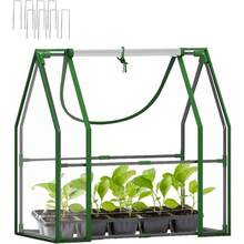 Greenhouse Outdoors Indoor, Small Greenhouse With Innovative Dual Open Doors, Portable Garden Tent Plants Transparent, 36Lx18x33H - 透明 + 36 英吋(長)x 18 英吋(寬)x 33 英吋(高) - 查看 1