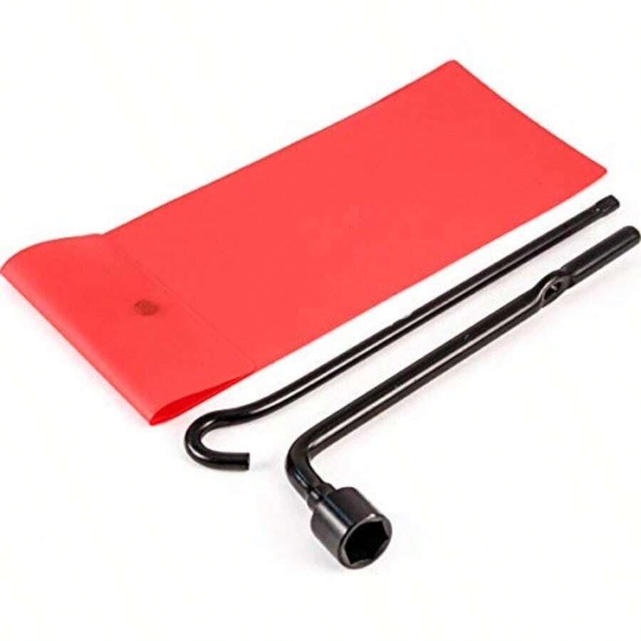 Spare Tire RackRed Hound Auto Compatible with 2012-2016  Spare Tire Tool Replacement Set Kit for Jack Elantra Equus Genesis SonataSpare Tire Rack - rojo - Ver 1