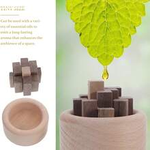 1 Stück Holz Ätherisches Öl Diffuser - Natürliches Tannenzapfen Design. Dieser kompakte zylindrische Diffuser benötigt keine Batterien und ist ideal für den Heimgebrauch, Feierlichkeiten, Partygeschenke, Büros, Autos, Schränke, Yoga-Studios und Spas. Perfekt für Schlafzimmer Dekoration, Wohndekoration, Diffusion ätherischer Öle und als Geschenk.