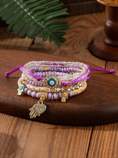 6 أساور عين الشيطان الرجعية