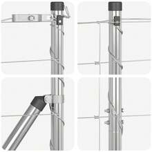 vidaXL Wildzaun Silber 25 x 1,4 m Verzinkter Stahl