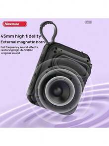 Newmine BT08 Portable Bluetooth Speaker. Compact And Portable. Enjoy Music On The Go. Bluetooth 5.4 Stable Connection. TWS Music Sharing. Suitable For Outdoor And Indoor Use. HD Hands-Free Calling. Red. - Red - View 5