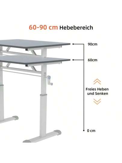 Adjustable Study Bureau Kids Adults Multi Function Height Desk, Compact view 5