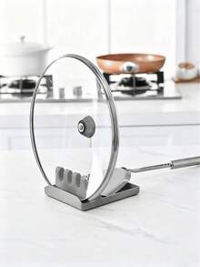 1/2 Pieces Stove And Kitchen Utensil Holder, Spatula/Spoon/Spoon Holder With Oil Pad And Lid Holder, Kitchen Drip Free Cooking Utensil Holder, Kitchen Spatula Holder With Lid Holder. The Universal Heat-Resistant Spoon Holder Is Suitable For Kitchen Stoves And Can Be Washed With Water. - Multicolor - View 5