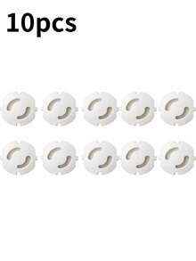 10/20个白色插座保护盖插头保护器，欧式无孔插座保护盖 - 彩色 - 查看 5