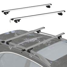 HOMCOM Portaequipajes de coche - Plateado - Ver 6