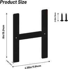 Números de casa de 6 pulgadas y letras de metal para carteles al aire libre, números de casa para exteriores, letras de dirección y números de aluminio para puerta, buzón, jardín, perfecto para el - número 9 - Ver 1