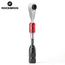 ROCKBROS 1pc Mini Ratchet Wrench With 10 Bits 1/4 Inch Ratchet Box Repair Tool Set With Tire Wrench Bicycle Multitool With Magnetic Bits Ratchet Set For On The Go MTB - Black - View 8