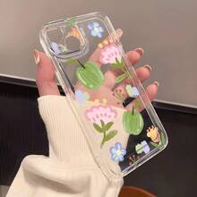 Funda Transparente para Teléfono con Patrón de Flor de Manzana para iPhone 16/para iPhone 14/para iPhone 13 Pro/para iPhone 13/para iPhone 16 Plus/para iPhone 15/para iPhone 16 Pro Max/para iPhone 11/para iPhone 12 Pro Max/para iPhone 11 Pro/para iPhone 15 Pro Max/para iPhone 12/para iPhone 14 Pro/para iPhone 14 Pro Max/para iPhone 16 Pro/para iPhone 15 Plus/para iPhone 11 Pro Max/para iPhone 12 Pro/para iPhone 14 - Colores mixtos - Ver 3