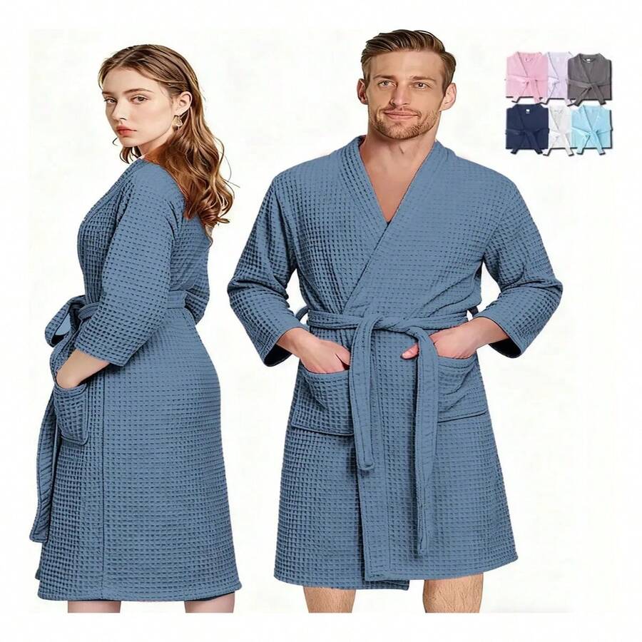Bathrobe - Blue - View 1