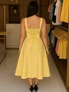 Vestido Longo Feminino Tecido Sensorial com Laço Elegante Luxo para Festas Natal e Final de Ano Casamento Para Mulheres Vermelho Branco Amarelo