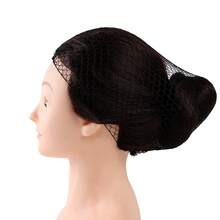 ANTSAY 50 Piezas Red Para El Cabello Peluca Reusable Alimentos Higiene Empaquetadas individualmente Borde de nylon elástico alto Redes invisibles para el cabello para mujeres Bollos Servicio de comida Bailarín Pelucas de cocina Negro - Negro - Ver 8