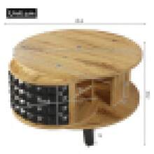 Coffee Table, Rotating Table, Side Table With Hidden Internal Shelf - 1 - View 3