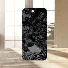 Funda de Teléfono Mate a Prueba de Golpes con Patrón de Anime para Hombres, TPU, Pantalla Completa, Ojos de Ángel, Protección de Lente, Compatible con iPhone 16/16 Plus/16 Pro/16 Pro Max/15/15 Plus/15 Pro/15 Pro Max/14/14 Plus/14 Pro/14 Pro Max/13/13 Pro/13 Pro Max/12/12 Pro - Mezcla de colores - Ver 2