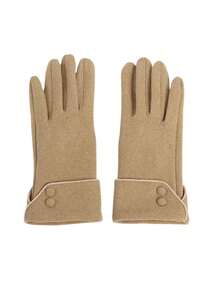 1 Pair Touchscreen Compatible Warm Gloves, Cute Design, Warm Lining, Ideal For Women Outdoor Cycling And Driving In Winter - Multicolor - View 15