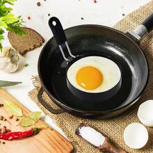[Latest Upgrade, Premium Quality]Silicone-Handled Egg Ring, Stainless Steel Egg Ring With Non-Stick Coating. Perfect For Omelets, Gourmet Breakfasts, And Breakfast Egg Molds. Easily Create Delicious Egg Cup Sandwiches, Pancakes, And More. Achieve Perfectly Round Eggs You'll Proudly Place Atop Burgers. Professional Chefs Favor Our Stainless Steel Egg Ring Molds For Their Superior Durability Over Silicone Alternatives. Whether You're A Professional Chef Or Want To Surprise Loved Ones With Delicious Home-Cooked Meals, These Pancake Molds Are The Ideal Cooking Tools To Effortlessly Create Nutritious And Tasty Breakfasts! - 黑色 - 查看 9