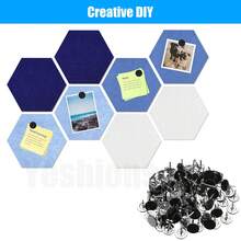 100枚装装饰钉，绘图钉，黑色，平头图钉，φ11 x 13毫米，适用于装饰公告板、世界地图、软木板、墙面、沙发床头板等家具。