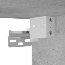 vidaXL 2-Tlg. Badmöbel-Set Betongrau Holzwerkstoff - Grey - View 9