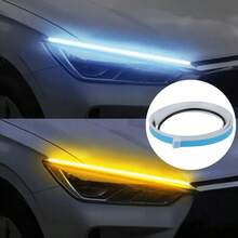 2pcs 30cm LED Light Strips, White & Yellow Dynamic Flow Direction Indicator, Battery-Free, Easy Installation - 30CM/11,81 inch - Xem 11