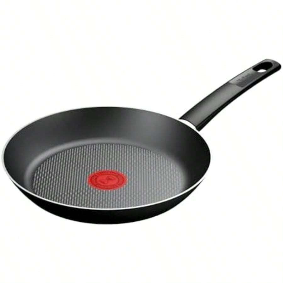 T-fal Sartén de 24 cm Everyday Titanium Negro con Antiadherente Easy Plus con Thermo-Señ y Base de Difusión, B4480482(24cm) - Tipo 5 - Ver 1