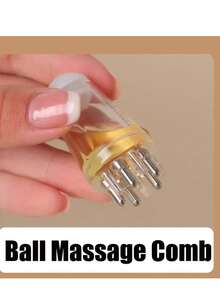 Scalp Massager Brush With Ball Heads, Apply Essential Oil, Massage Scalp, Air Massage Scalp, Hair Styling Tool, Travel Essential, Suitable For All Hair Types (Easy To Clean) - Clear - View 5