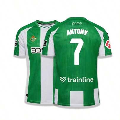 2026-25- Real Betis Home Short Sleeve # 7-ANTONY Green Football Top