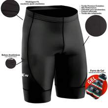 Men's Padded Cycling Shorts, Compression Shorts With Foam Padding, For Cyclists, Bikers, And MTB Riders. - màu đen - Xem 5