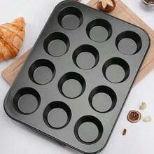 1 件 24 杯松饼盘、不粘蛋糕烤盘、烹饪烘焙工具 - 灰色 - 查看 10