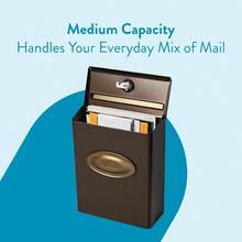 MailboxesARCHITECTURAL MAILBOXES Designer - Buzón de Montaje en Pared Bronce Veneciano con latónMailboxes - Bronceveneciano - Ver 3