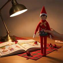 30厘米书架娃娃针织毛衣套装，俏皮可爱，适合派对、节日装饰、摄影道具、书架装饰配件、圣诞树挂饰、必备圣诞礼物、生日派对装饰、酒瓶装饰、家居聚会装饰