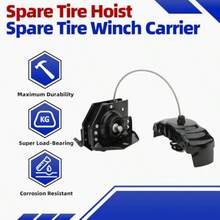 Spare Tire RackElevador de neumático de repuesto compatible con Chevrolet Tahoe Suburban Avalanche 1500 2500 GMC Yukon XL 1500 2500 Cadillac Escalade ESV EXT Part# 924-517 22968178 25974845Spare Tire Rack - como en la foto - Ver 7