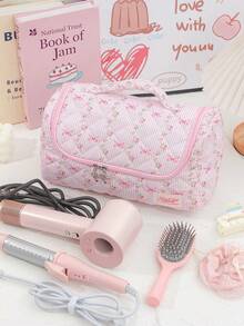 1 Túi đựng đồ du lịch họa tiết bướm và hoa, Túi đựng máy sấy tóc cỡ lớn màu hồng có lớp đệm, Túi du lịch chống bụi, Phù hợp với tất cả các dụng cụ và phụ kiện tạo kiểu tóc đa năng, Túi đựng đồ bằng cotton có tay cầm, Thích hợp sử dụng tại nhà, khi đi du lịch, nghỉ lễ và đi học, Vật dụng cần thiết cho phòng ngủ, Quà tặng cho phù dâu, Quà tặng cho mẹ, Quà sinh nhật, Quà năm mới, Quà Giáng sinh, Quà Valentine - Nhiều màu - Xem 14