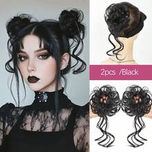 Neat Front Fringe Straight Bangs Clip In Hair Bangs Hair Extensions Bang With Layered Two Long Sides Straight Side Bang Black Brown Hairpieces For Women 1PC - Multicolor - View 20