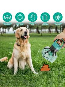 Portable No Touch Poop Scooper,Dog Pooper Scooper,Dog/Cat Walker Waste Picker,2 In 1 Dog Waste Pick-Up Claw,With Holder & Claw Clip,Leak-Proof Waste Storage Container,Bag Dispenser,Leash Attachable,For Outdoor Use All Year Round,Small Medium Large Dogs,Cat.For Walking, Dog Park, Trips, Hiking, Shopping Or Outdoor Activities.Christmas Gifts, Gifts For Women, Thanksgiving Gifts - 彩色 - 查看 2