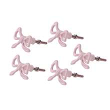 The Pink Bow1pc Cabinet Can Handle The Cute Dressing Table Knobs For Bedrooms, Dressing Tables And Wardrobes, Including Decorative Bow Pulls With Screws. It Is Perfect For Storage In Bathrooms Or Entrance Passageways, As Well As For Bathroom Towel Racks Pair Of Pink Bow Drawer Handles - Metal Iron Elegant Decorative Cabinet Knobs For Drawers, Durable Rust-Resistant Hardware Pulls For Kitchen, Bedroom, Dresser, Knobs For Cabinets And Drawers - Pink - View 4