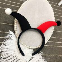 1pc Cute Clown Headband, Exaggerated Party Devil Horns Headpiece, Christmas New Arrival - Multicolor - View 4