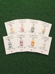 8 pièces Porte-clés chat, accessoires de dessin animé pour hommes et femmes. Porte-clés durable avec fermoir mousqueton. Cadeau décoratif, sac cadeau thématique. Cadeau de remerciement unique, cadeau commémoratif, cadeau d'amitié, pendentif porte-monnaie mignon, accessoires de sac à dos et de clé de voiture, porte-clés chat mignon, accessoires de sac, accessoires de porte-clés de voiture pour femmes, pendentif de sac, accessoires de sac, breloques de sac, idées de cadeaux pour sœur, enseignant