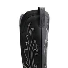 Womens Cowboy Cowgirl Knee High Boots Comfortable Pull-On Chunky Heel Embroidered Western Retro Tall Boots With Side Zipper - màu đen - Xem 9