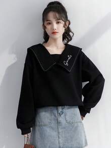 Plus Size Women Tops - Black - View 5