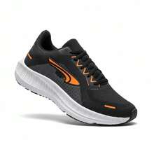Men's Comfortable Casual Athletic Shoes For Walking, Running And Gym – Lightweight, Stylish And Non-Slip, Sizes 34 To 44 - KRF PTO ORANGE - View 3