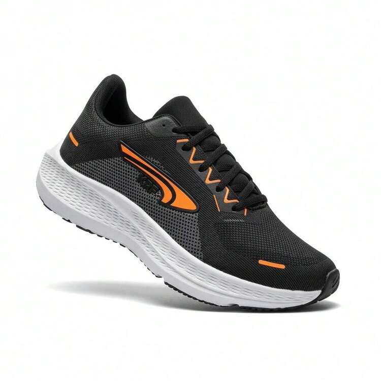 Men's Comfortable Casual Athletic Shoes For Walking, Running And Gym – Lightweight, Stylish And Non-Slip, Sizes 34 To 44 - KRF PTO 橘色 - 查看 3