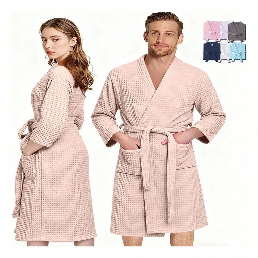 Bathrobe - Pink - View 1