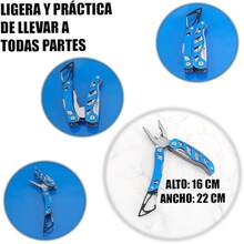 CM-TOP Multiherramienta Herramientas Multiuso De Acero Inoxidable Con Navaja Plegable Herramienta Multiusos De Bolsillo Llave Abrelatas Camping Supervivencia de alta calidad (MARTILLO) - Cuchillo - Ver 3