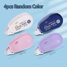 1pc/4pcs/6pcs 236.22inch*236.22inchm Double Sided Adhesive Dots Glue Tape DIY Scrapbooking Collage Photo Album School Stationery Supplies Roller Tape