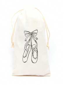 1Pc Portable Mesh Dance Bag Breathable Shoes Storage Pouch Girls Ballet Organizer Bags Shoe Pouches Bag Drawstring Dance Shoes Pouch