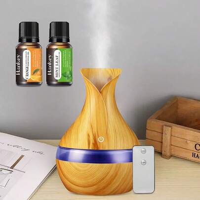 Remote Control Humidifier & Diffuser  300ml Ultra Quiet With Auto Shut-Off, 7-Color Mood Light For