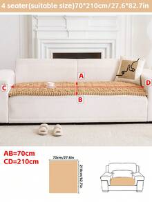 1pc Boho Pet Sofa Covers, Soft Washable Dog Blanket With Elastic Edges, Furniture Protector Mat For Couches And Sofas